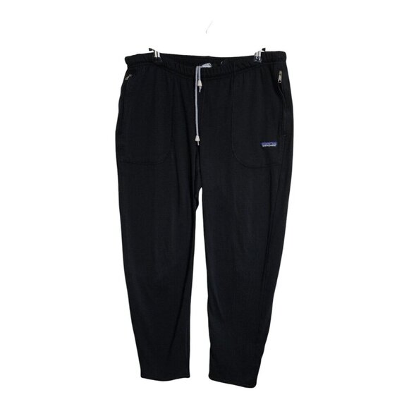 Vtg Patagonia Pants Mens M Black Polartec Made In USA Gorpcore Ripstop 40201 - Picture 1 of 12